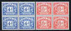 Great Britain 1968-69 Postage Due No wmk set of 2 (4d & 8d) blocks of 4 unmounted mint, SG D75-76