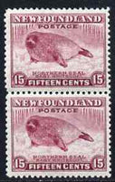 Newfoundland 1941-44 KG6 Seal 15c claret unmounted mint SG 285