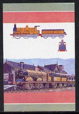 St Vincent - Bequia 1984 Locomotives #1 (Leaders of the World) 10c (Gladstone Class) unmounted mint se-tenant imperf progressive proof pair in magenta, blue & yellow