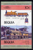 St Vincent - Bequia 1984 Locomotives #1 (Leaders of the World) 10c (Gladstone Class) unmounted mint se-tenant imperf proof pair in issued colours from limited printing
