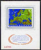 Rumania 1975 European Security & Co-operation Conference imperf m/sheet (map of Europe) from limited printing fine unmounted mint Mi Bl 125