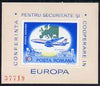 Rumania 1977 Europen Security & Co-operation Conference imperf m/sheet ( Airliner) from limited printing fine unmounted mint Mi Bl 144