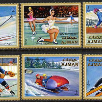 Ajman 1970 Winter Olympics set of 6 unmounted mint, Mi 662-7A