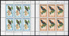 New Zealand 1962 Health - Tieke Saddleback & Red-fronted parakeet in sheeltlets of 6 unmounted mint SG MS 813b