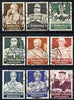 Germany 1934 Welfare Fund set of 9 good to fine used, SG 551-59
