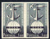 Portugal 1952 NATO 1e Imperf proof pair on ungummed paper (imperf pair cat £800)