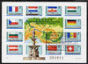 Hungary 1977 Danube Commission sheetlets perf & imperf fine used, Mi BL 128A & B