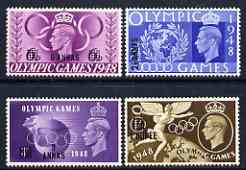 British Postal Agencies in Eastern Arabia 1948 KG6 Olympic Games set of 4 mtd mint SG 27-30