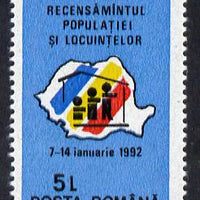 Rumania 1991 Population & Housing Census unmounted mint, Mi 4707