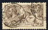 Great Britain 1918 BW Seahorse 2s6d well centred good perfs used, SG414/5 cat £70