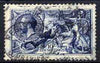 Great Britain 1913 Waterlow 10s Seahorse used Registered oval cancel , well centred, good perfs, faint traces of blue 'registration' line, cat £425