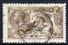 Great Britain 1918-19 Bradbury Seahorse 2s 6d brown very fine cds used, fairly well centred, few shortish perfs, cat £60