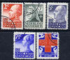 Netherlands 1927 Dutch Red Cross Anniversary set of 5 fine used, SG 354a-358