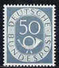 Germany 1951 Posthorn 50pf blue-grey mounted mint SG 1056