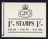 Great Britain 1953-59 Wilding Crowns 1s booklet complete SG K3
