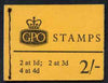 Great Britain 1959-65 Wilding Crowns phosphor 2s booklet (April 1966) complete SG N24p