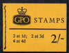 Great Britain 1967-68 Wilding Crowns 2s booklet (Mar 1968) complete (4d plain, 3d/1d phos) SG N32var