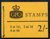 Great Britain 1967-68 Wilding Crowns 2s booklet (Mar 1968) complete (4d phos, 3d/1d plain) SG N32var