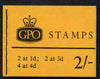 Great Britain 1959-65 Wilding Crowns wmk 2s booklet (July 1965) complete SG N21