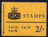 Great Britain 1959-65 Wilding Crowns phosphor wmk 2s booklet (Jan 1967) complete SG N27p