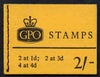 Great Britain 1965-67 Wilding Crowns phosphor 2s booklet (Apr 1967) complete SG N28p
