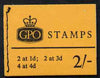 Great Britain 1965-67 Wilding Crowns phosphor 2s booklet (July 1967) complete SG N29p