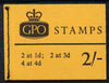 Great Britain 1967-68 Wilding Crowns phosphor 2s booklet (Mar 1968) complete SG N32p