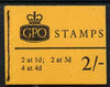 Great Britain 1967-68 Wilding Crowns phosphor 2s booklet (Jan 1968) complete SG N31p