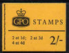Great Britain 1965-67 Wilding Crowns 2s booklet (Oct 1966) complete SG N26