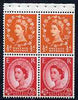 Great Britain 1963-64 Wilding 1/2d-2.5d Crowns booklet pane of 4 (ex Holiday booklet) with Rose flaw on 1/2d unmounted mint, SG SB13d
