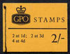 Great Britain 1965-67 Wilding Crowns phosphor 2s booklet (Oct 1967) complete SG N30p