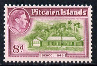 Pitcairn Islands 1940-51 KG6 School 8d unmounted mint SG6a