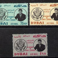 Dubai 1964 Pres Kennedy Memorial set of 3 unmounted mint S 47-49