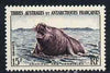 French Southern & Antarctic Territories 1956-60 Elephant Seal 15f very lightly mounted SG 12