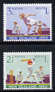 New Zealand 1969 Health - Cricket set of 2 unmounted mint SG 899-900