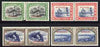 South West Africa 1931 Official 3 vals only (ex 1/2d) horiz bilingual pairs mtd mint SG O14-O16