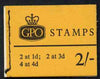 Great Britain 1965-67 Wilding Crowns phosphor 2s booklet (Oct 1966) complete SG N26p