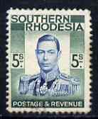Southern Rhodesia 1937 KG6 def 5s fine used SG52