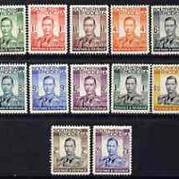 Southern Rhodesia 1937 KG6 definitive set to 2s6d mtd mint SG 40-51