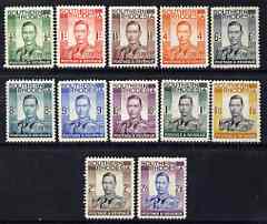 Southern Rhodesia 1937 KG6 definitive set to 2s6d mtd mint SG 40-51