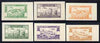 Lebanon 1944 2nd Anniversary of Independence ‘Air’ set of 6 UNDENOMINATED colour trial Proofs in near issued colours on card (SG 269-74)