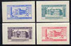 Lebanon 1944 2nd Anniversary of Independence ‘Postage’ set of 4 UNDENOMINATED colour trial Proofs in near issued colours on card (SG 265-68)