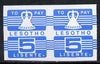 Lesotho 1986 Postage Due 5s new blue in unmounted mint imperf pair, SG D20var