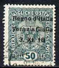 Italy - Venezia Giulia 1918 Austrian 50h green with 'no stop after 18' variety fine used, SG 41var