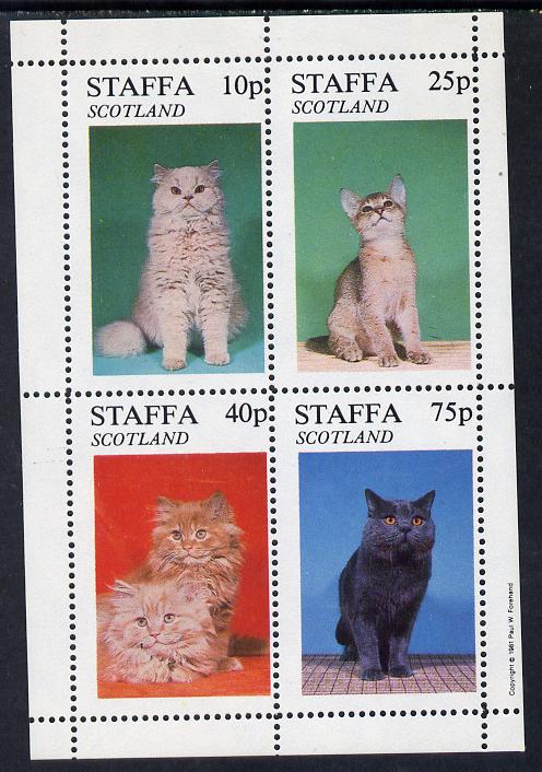 Staffa 1981 Cats perf,set of 4 values (10p to 75p) unmounted mint