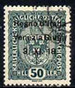 Italy - Venezia Giulia 1918 Austrian 50h green with 'tall X and short I' variety fine used, SG 41var