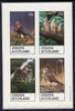 Staffa 1981 Birds of Prey #02 imperf,set of 4 values (10p to 75p) unmounted mint