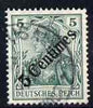 German PO's in Turkish Empire 1908 Germania 5c on 5pf fine used with Jerusalem cancel SG 60