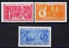 Rumania 1932 International Medical Congress set of 3 unmounted mint but minor gum wrinkles, SG 1262-64