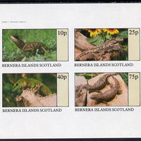 Bernera 1982 Lizards imperf set of 4 values (10p to 75p) unmounted mint
